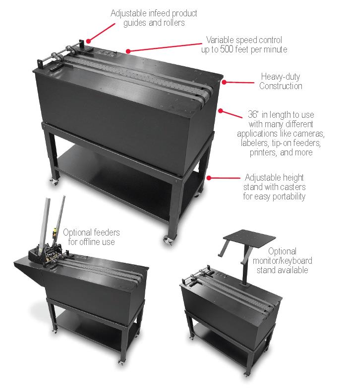 Streamfeeder Vacuum Transport Conveyors Compact Mail Table